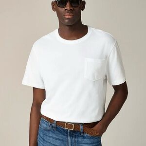 J. Crew Vintage-wash Cotton Pocket T-shirt White